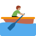 🚣🏽‍♂️ man rowing boat: medium skin tone display on Twitter